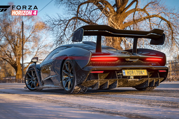 McLaren Senna ilustra capa do game Forza Horizon 4