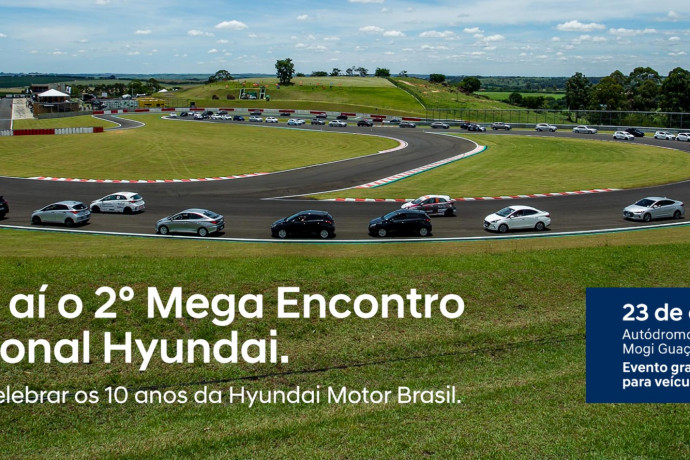 Segunda edição do Mega Encontro Hyundai acontece em outubro