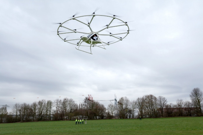 Pré-estreia mundial do Volocopter em voo tripulado