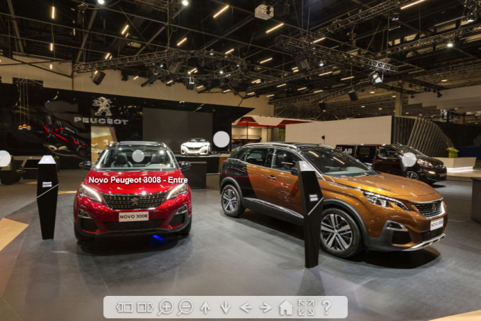 Peugeot oferece Tour Virtual para quem não vai ao Salão Peugeot oferece Tour Virtual para quem não vai ao Salão