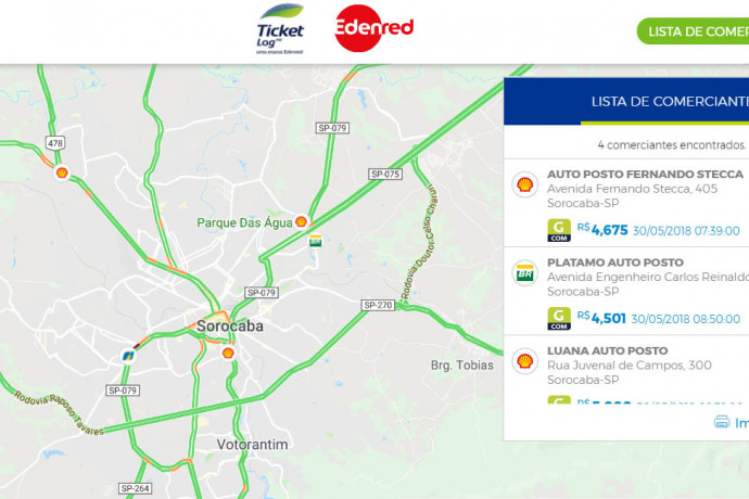 Site mostra levantamento em tempo real de postos de combustíveis