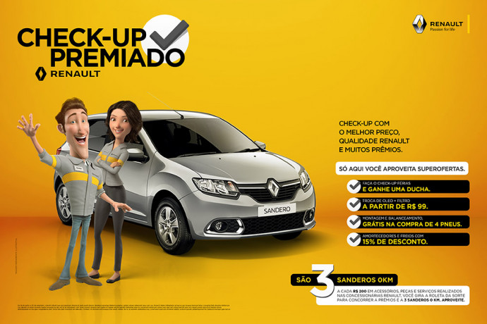 Ação de pós-venda da Renault dá muitos prêmios