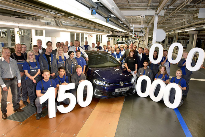 Volkswagen comemora a produção de 150 milhões de veículos em sua história