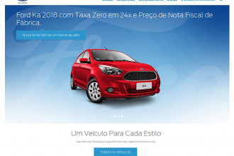 Ford atualiza o configurador de carros em seu site