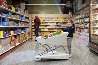 Ford cria carrinho de supermercado que freia automaticamente