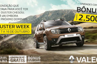 Somente esta semana, Duster Week!