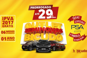 Grupo Bicudo prorroga Mega Outlet até dia 29/4 