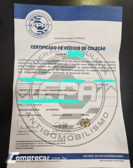 Gol CLi / CL/ Copa/ Stones 1.6