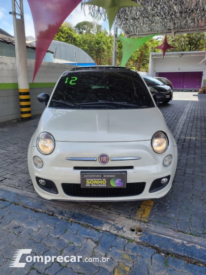FIAT 500 1.4 SPORT AIR 16V COM TETO SOLAR