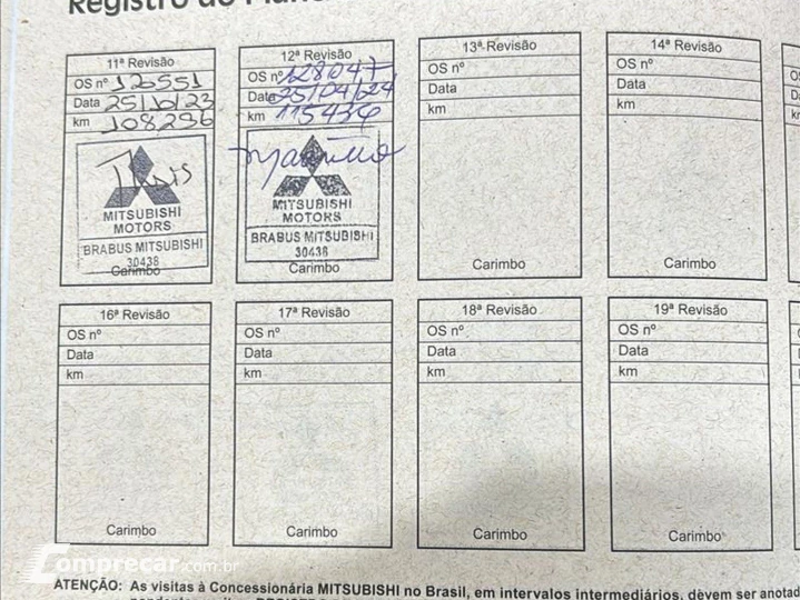 OUTLANDER 2.0 16V GASOLINA 4P AUTOMÁTICO