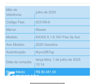 KICKS 1.6 16V S