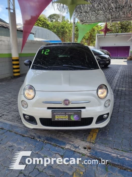 FIAT 500 1.4 SPORT AIR 16V COM TETO SOLAR