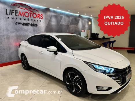 NISSAN Versa Sedan 1.6 16V 4P FLEX EXCLUSIVE XTRONIC AUTOMÁTICO CVT 4 portas