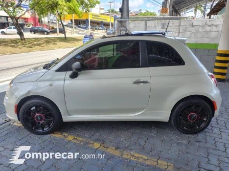 FIAT 500 1.4 SPORT AIR 16V COM TETO SOLAR