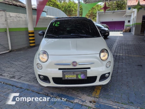FIAT 500 1.4 SPORT AIR 16V COM TETO SOLAR